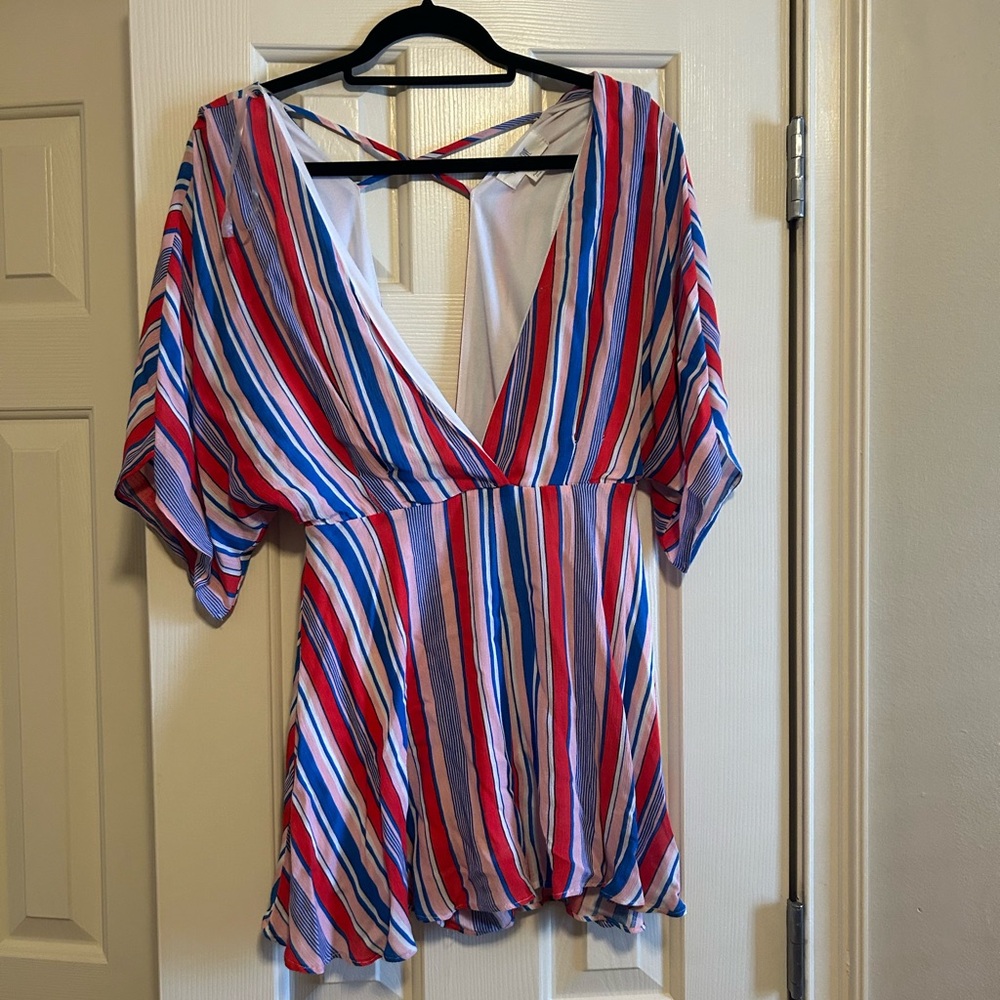 Candy stripe romper